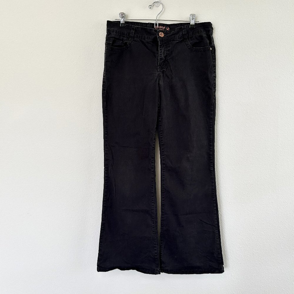Grane Jeans  Women Junior Size 11 Average Black Stretch‎ Bootcut Pants